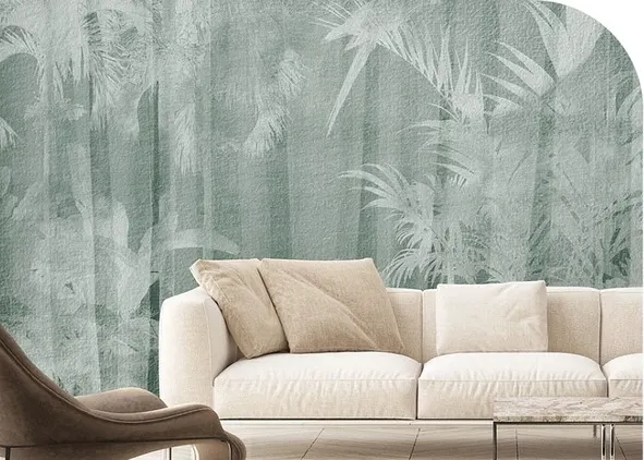 Flawless tropical wallpaper finish